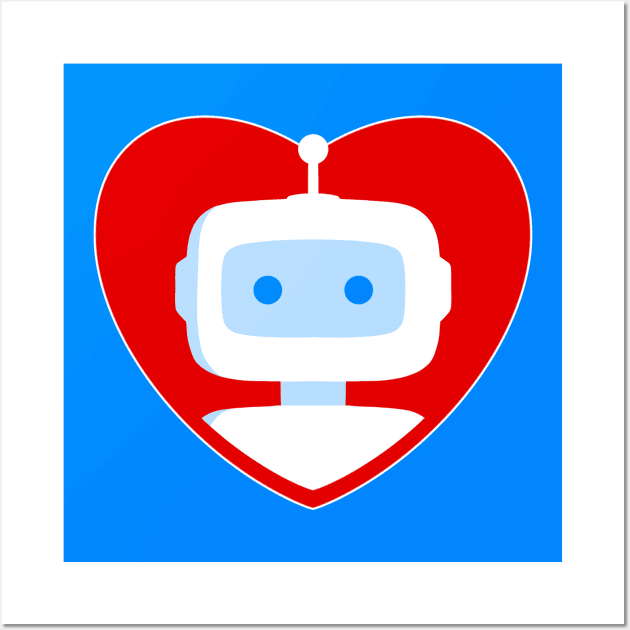 Modbot love Wall Art by Ivetastic